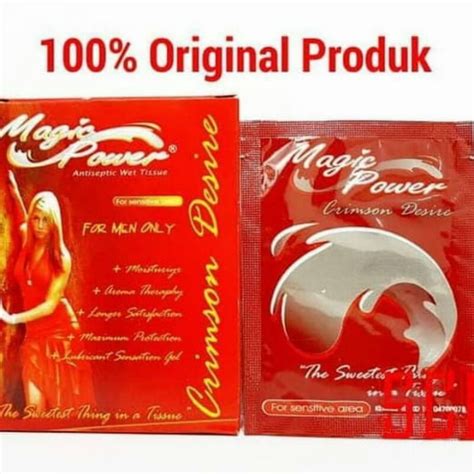 Jual Tissue Magic Man Sachet Tisu Super Magic Obat Tahan Lama