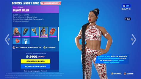 Nuevas Skins Wwe Becky Y Bianca Gesto Wwe Nueva Tienda Fortnite X