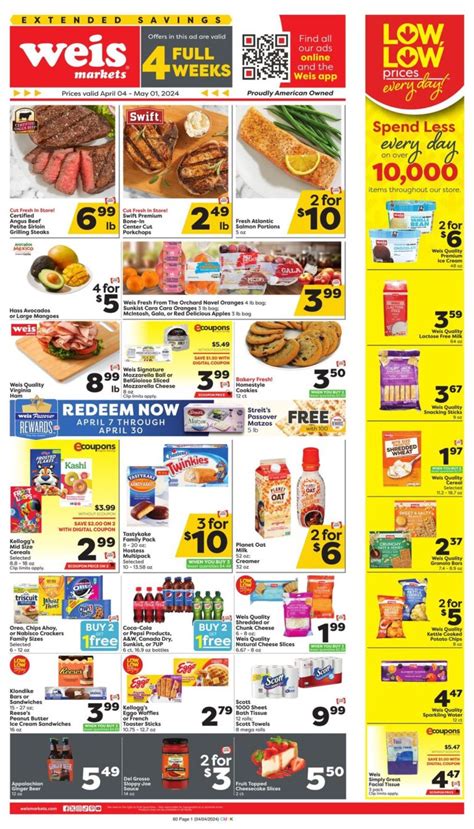 Weis Markets Circular April 4 May 1 2024