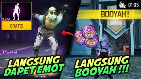 Jam Kelar Cara Cepat Mendapatkan Emote Zombified Free Fire Buruan