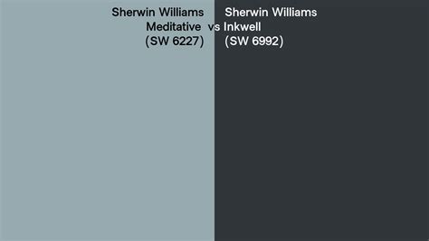 Sherwin Williams Meditative Vs Inkwell Side By Side Comparison