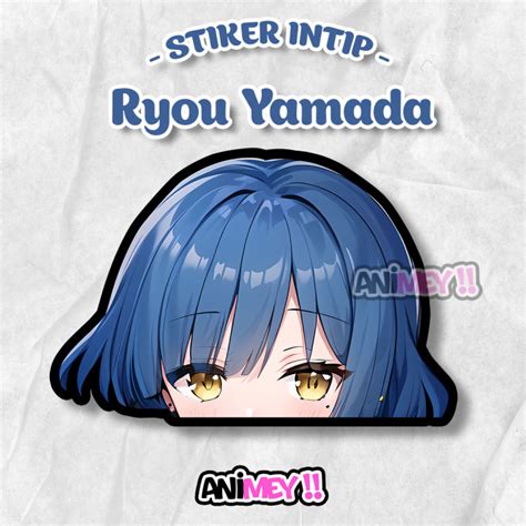 Stiker Intip Ryou Yamada Bochi The Rock Sticker Anime Waterproof