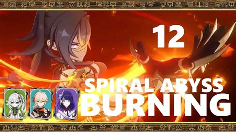 Genshin Impact Dehya Aggravate Burning Overload Spiral Abyss 12