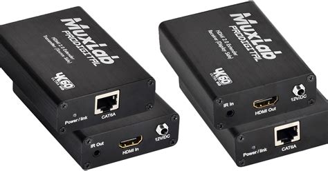 MuxLab HDMI 2 0 4K 60 4 4 4 Extender Kit 500409 B H Photo Video