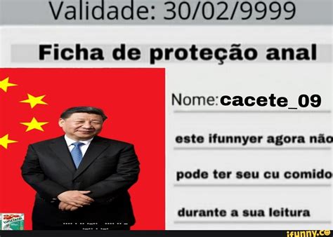 Validade Ficha de proteção anal 09 este ifunnyer agora não pode ter