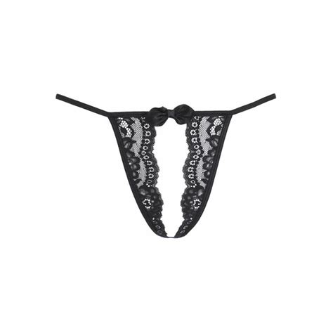 Lingerie Sexy String Noir Ouvert V Axami Lingerie Couleur