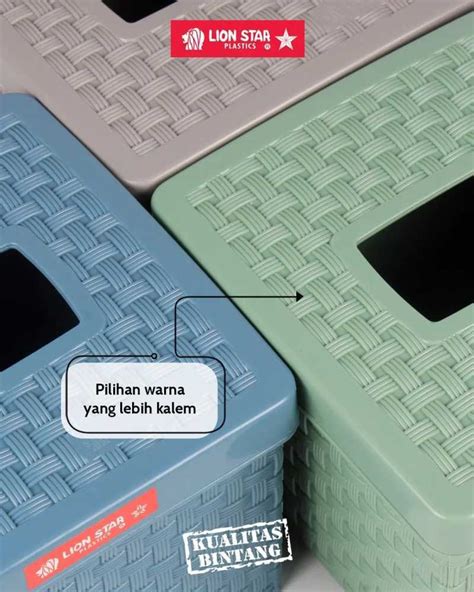 Promo Lion Star Tempat Tissue Rato Square Biru Diskon Di Seller