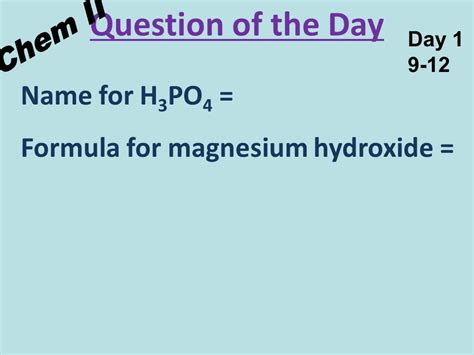 Magnesium Hydroxide Formula