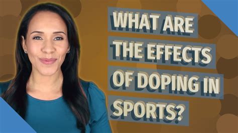 What Are The Effects Of Doping In Sports YouTube