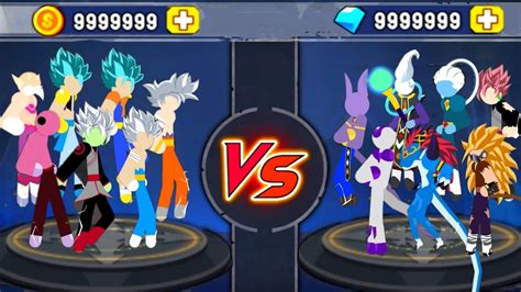 Stickman Warriors Story Mode Vegito Goku Ultra Vs Beerus Grand