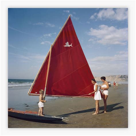 Sailboat In San Diego Slim Aarons Print