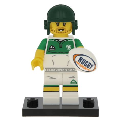 LEGO Set Rugby Player Series 19 Complete Set With Stand And