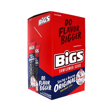 Bigs Salted And Roasted Original Sunflower Seeds Tube 12 Count 2 75 Oz The Club Price