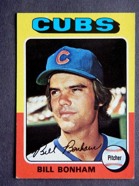 Bill Bonham 85 Topps 1975 Baseball Card Chicago Cubs G EBay