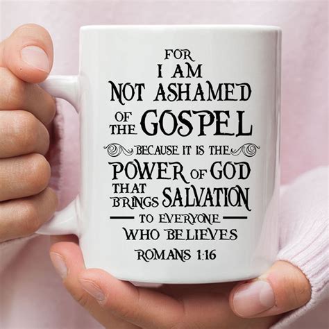 Bible Verse Wall Art Romans 116 For I Am Not Ashamed Of The Gospel