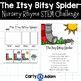 Itsy Bitsy Spider Nursery Rhyme Stem Activity Mother Goose Tpt