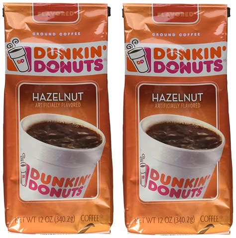 Dunkin Donuts Hazelnut Ground Coffee Ounce Pack Of Walmart