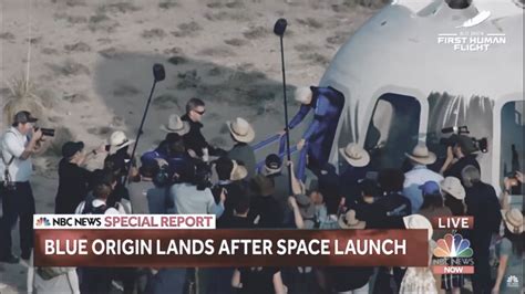 Jeff Bezos and 3 crews completed the first passenger space flight on ...