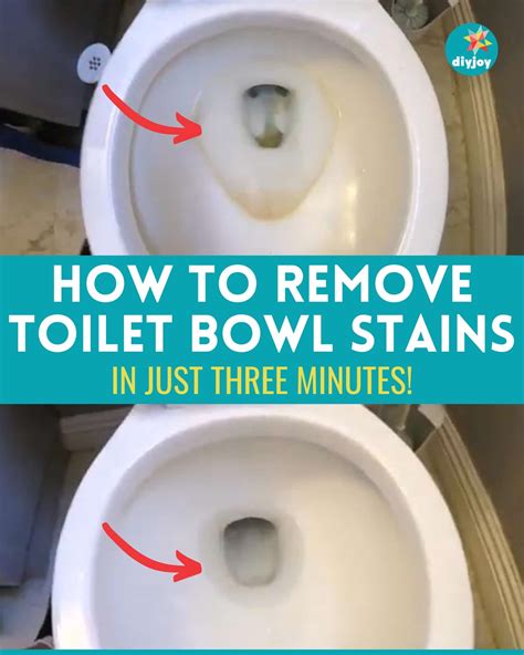 how to remove hard water stains from toilet bowl