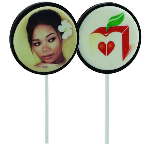 Шоколадный леденец на палочке на заказ от ADSWEETS