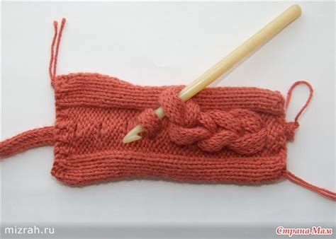 . Накладная коса крючком. | Knitting, Knit stitch patterns, Knitting ...