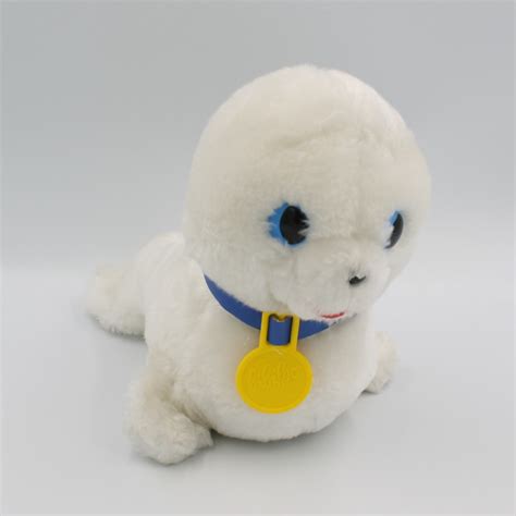 Ancienne Peluche Phoque Blanc BIBIFOC HEUNEC