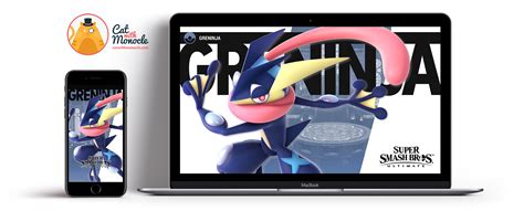 Super Smash Bros Ultimate Greninja Wallpapers - Cat with Monocle