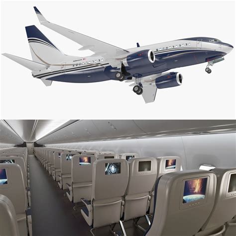 Boeing 737-700 with Interior Delta Air Lines 3D Model $499 - .obj .3ds ...