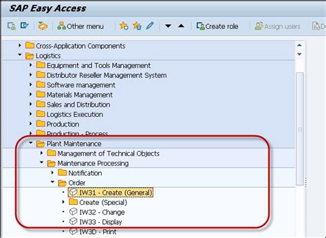 SAP PM Creating Planning MO