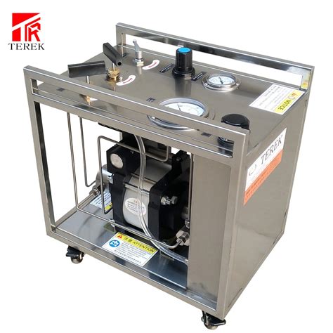 Terek Brand Portable Air Driven Water Pressure Testing Pumps Hydrostatic Test Bench Hydraulic