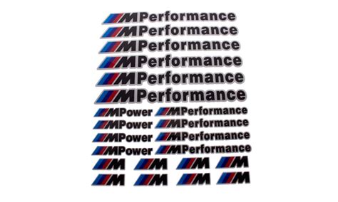 Комплект наклеек BMW M-performance черные - купить по выгодным ценам в ...