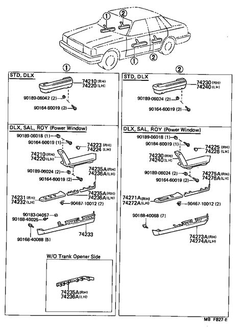 Toyota Crownms L Sekds Body Armrest Visor Japan Parts Eu