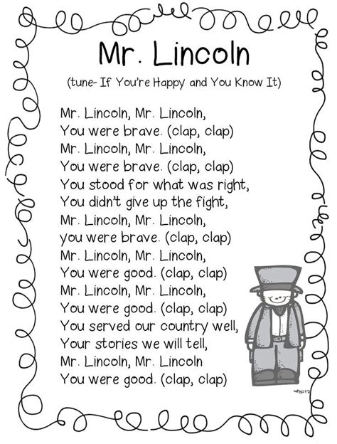 Abraham Lincoln Kindergarten Worksheets - Printable And Enjoyable Learning