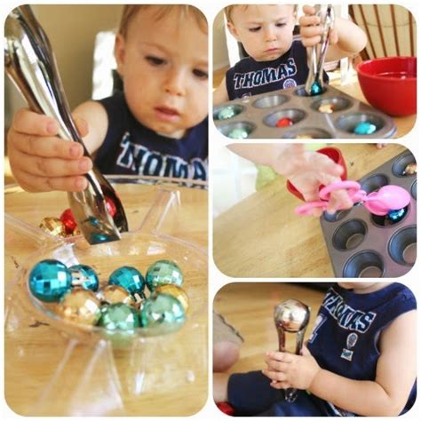 Fine Motor Play with Ornaments | School Time Snippets