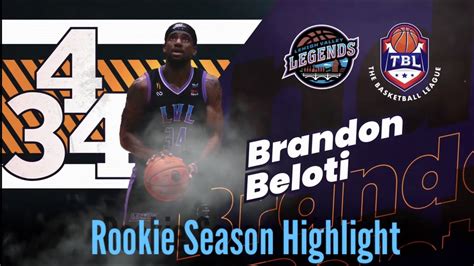 Brandon Beloti Beloti44 TBL Pro Basketball Rookie Season Highlight