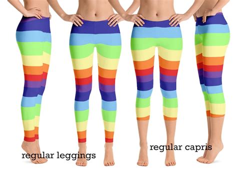 Pride Rainbow Leggings Woman LGBT Flag Gay Lesbian Outfit Etsy
