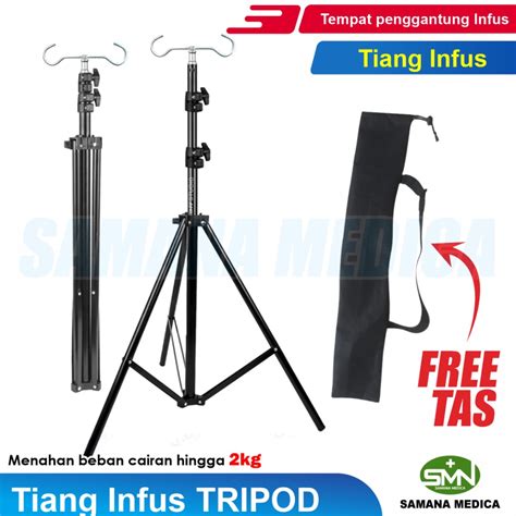 Jual Tiang Infus Tripod Aluminium Kaki Tiang Infus Free Tas Tripod