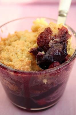 Cobbler P Ches Myrtilles Fruit Croustillant