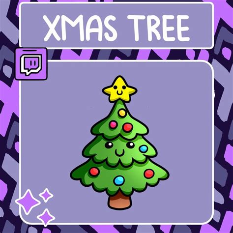 A Cartoon Christmas Tree With A Star On Top And The Words Xmas Tree Below