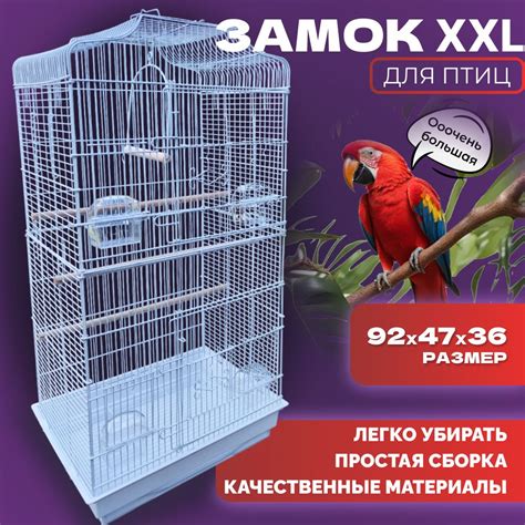 Клетка для птиц, попугаев купить на OZON по низкой цене (1363373963)