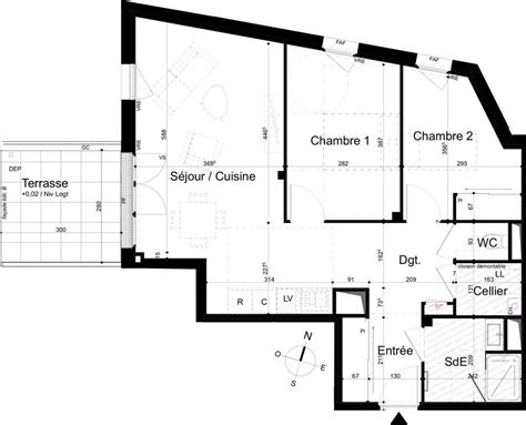 Plan Appartement T3 De 65 30 M² Neuf Résidence « Tamaris à La Rochelle