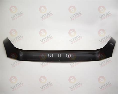 Дефлектор капота для Kia Rio (2005-2011) / Киа Рио [KA03] VT52 (ID ...