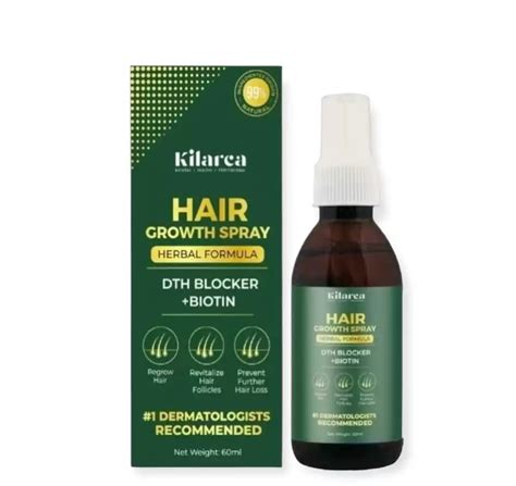 Rs 1600/- Kilarca Hair Grow Spray Pure Herbal Spray for hair Growth 120 ...