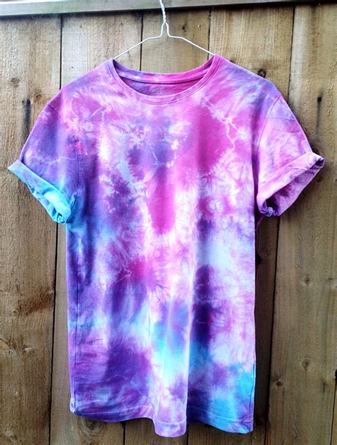 Girls Tie Dye Shirt Purple Blue And Pink