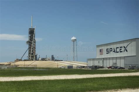 Cape Canaveral Plataforma De Lanzamiento Del Espacio X En Kennedy