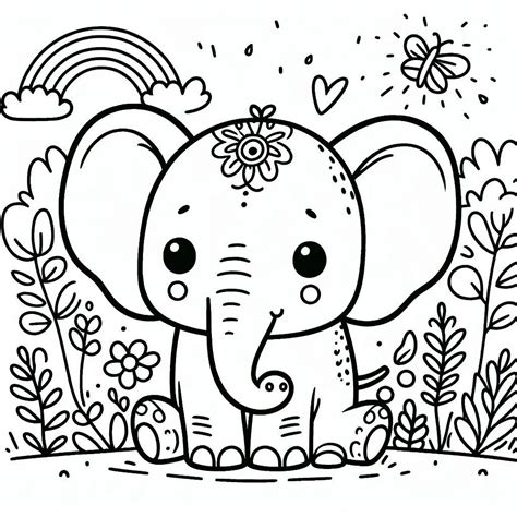 40 Desenhos Elefante Para Colorir E Imprimir PDF Gratis