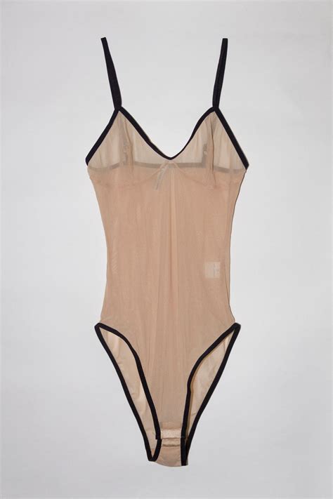 Micro Mesh Bodysuit Sheer Bodysuit Nude Bodysuit Sheer Etsy