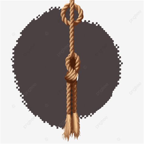 Noose Clipart Rope Hanging On A Dark Background Cartoon Vector Noose