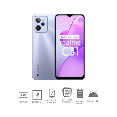 Smartphone 65 C31 4GB 64GB RMX3501 - Plateado REALME | falabella.com