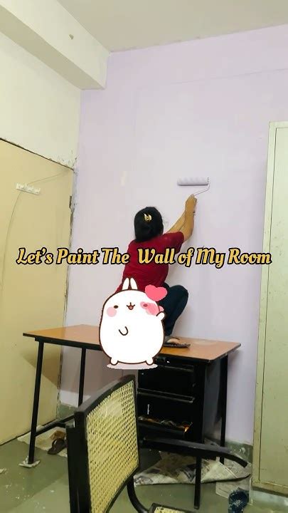 Lets Paint The Wall Of My Hostel Room 🎨🖌️🤩😍paint Hostelroom